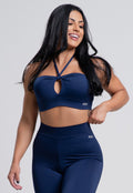 Top Versátil Marinho de Alça Fitness AQN SPORT