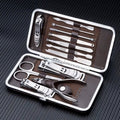 Kit Cortador De Unha Manicure Portatil Estojo Pinca Tesoura Material de aço inox