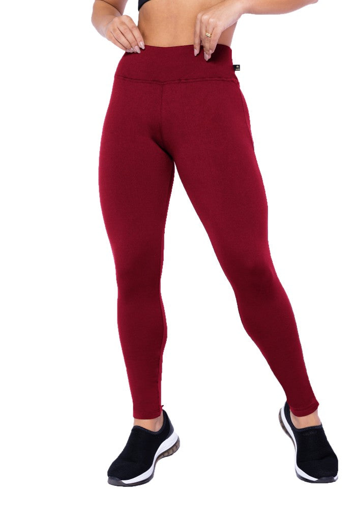 KIT 2 CALÇAS LEGGING BÁSICA CINTURA ALTA 8CM COS DUPLO