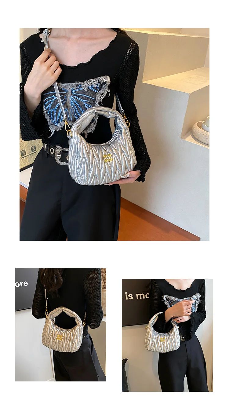 Bolsa feminina transversal couro PU