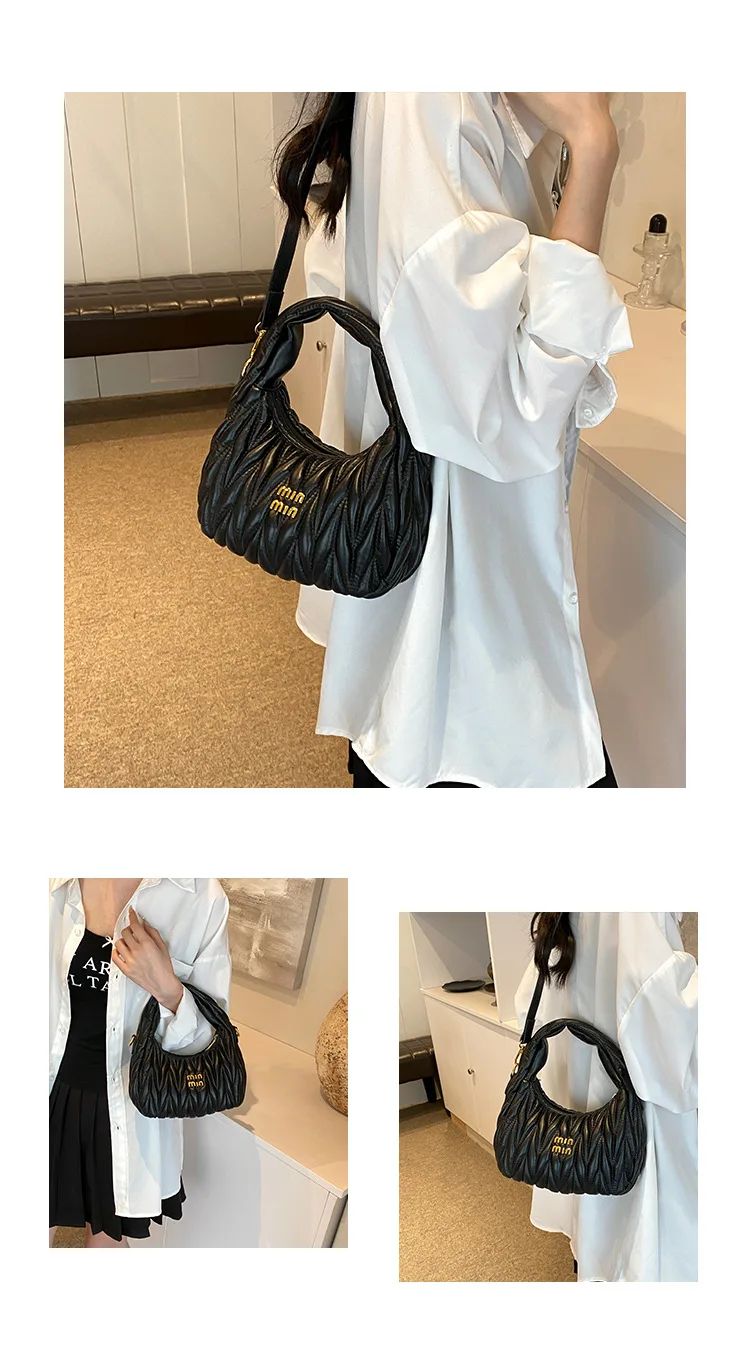 Bolsa feminina transversal couro PU