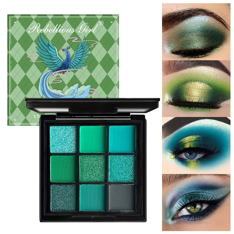 Paleta de sombras com 9 cores