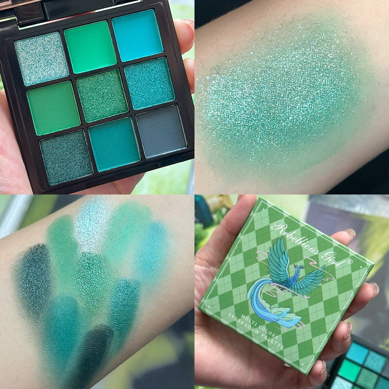 Paleta de sombras com 9 cores