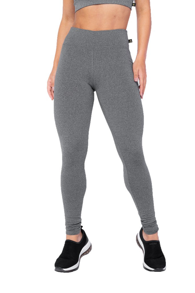 KIT 2 CALÇAS LEGGING BÁSICA CINTURA ALTA 8CM COS DUPLO
