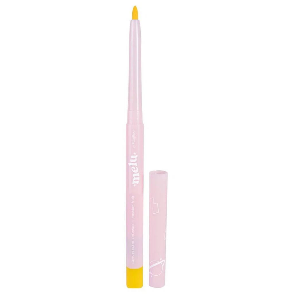 Lápis Retrátil Colorido Melu RR2056 Passion Fruit Amarelo